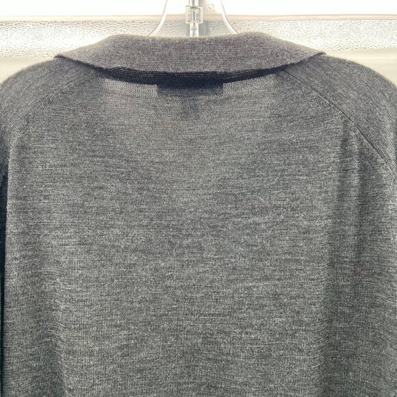 Linea Uomo Men's Wool Pullover Sweater Collared Gray Size 2XL Tall - Picture 6 of 8